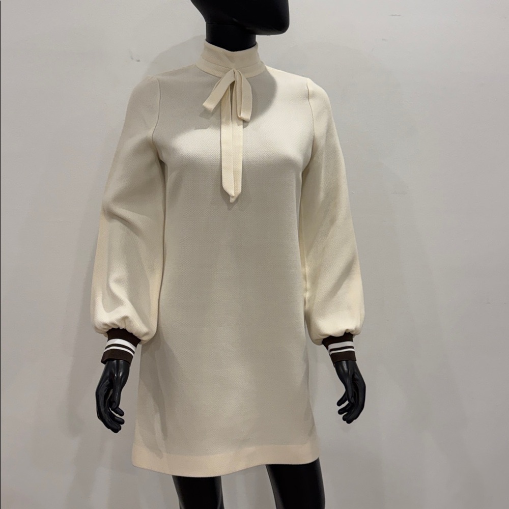 Mother of Pearl 100% Wool Knit Tie-Neck Dress – Size 4 – New - Picture 2 of 14